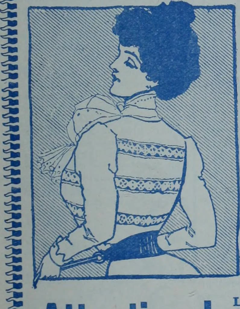 An illustration from Tissus et nouveauts 1900, 1900, leaf 258