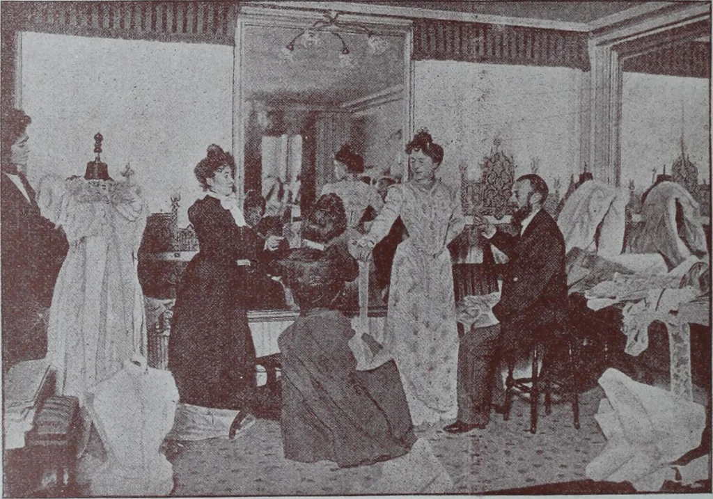 An illustration from Tissus et nouveauts 1900, 1900, leaf 279