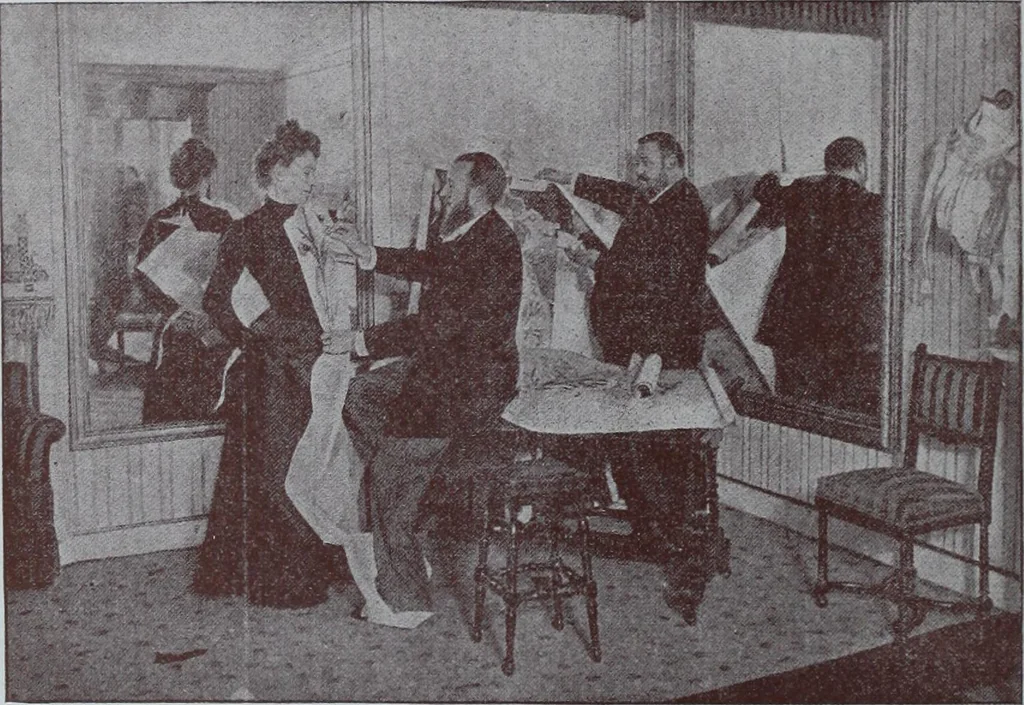 An illustration from Tissus et nouveauts 1900, 1900, leaf 281