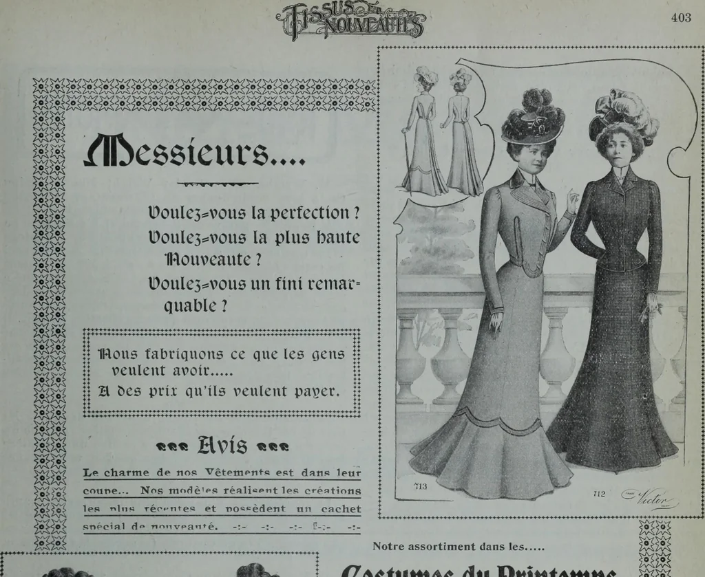 An illustration from Tissus et nouveauts 1900, 1900, leaf 408