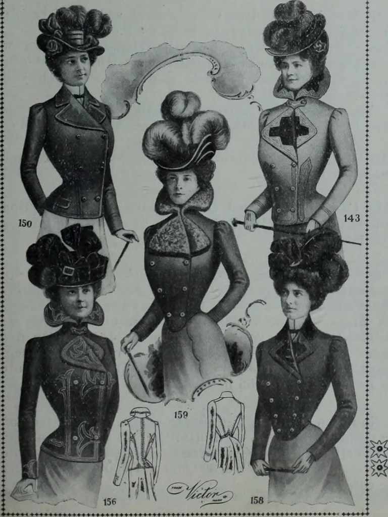 An illustration from Tissus et nouveauts 1900, 1900, leaf 408