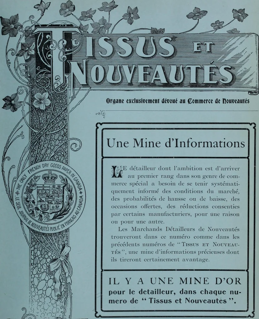 An illustration from Tissus et nouveauts 1900, 1900, leaf 438