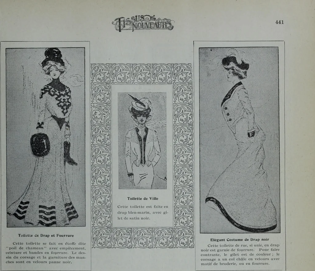 An illustration from Tissus et nouveauts 1900, 1900, leaf 446
