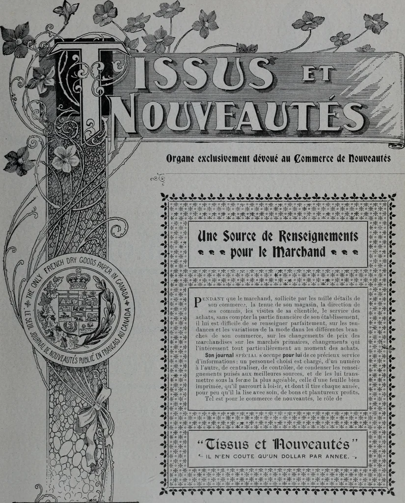 An illustration from Tissus et nouveauts 1900, 1900, leaf 478