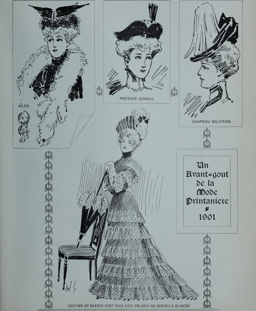 An illustration from Tissus et nouveauts 1900, 1900, leaf 484
