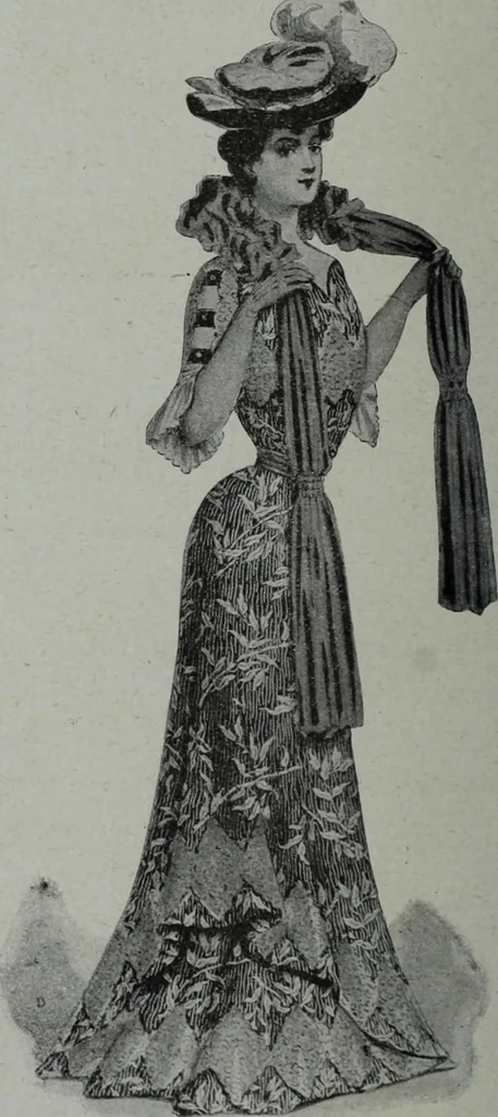 An illustration from Tissus et nouveauts 1901, 1901, leaf 153