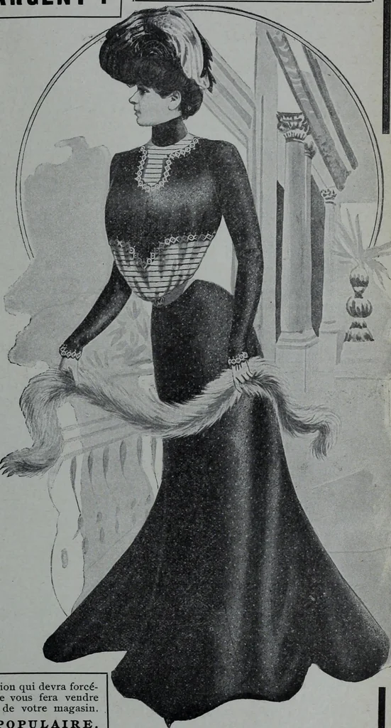 An illustration from Tissus et nouveauts 1901, 1901, leaf 596