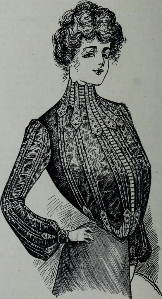 An illustration from Tissus et nouveauts 1902, 1902, leaf 77