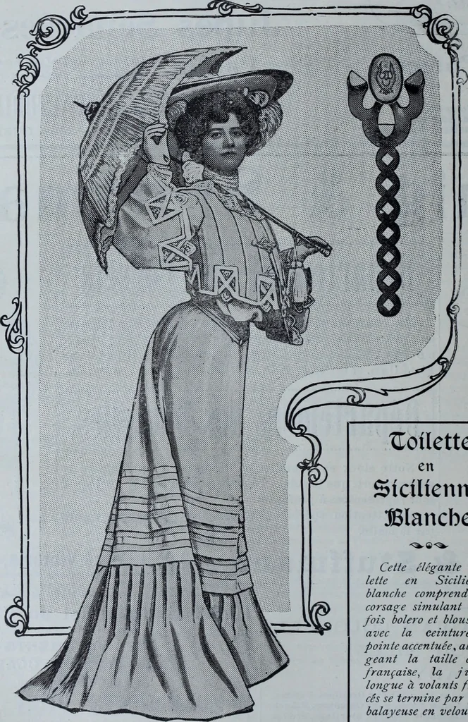 An illustration from Tissus et nouveauts 1903, 1903, leaf 341