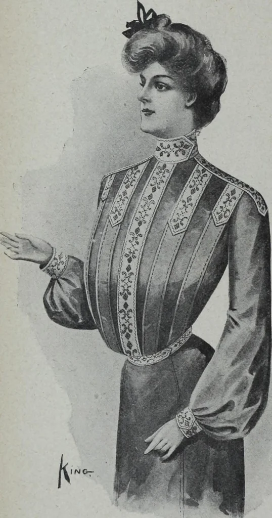 An illustration from Tissus et nouveauts 1904, 1904, leaf 113