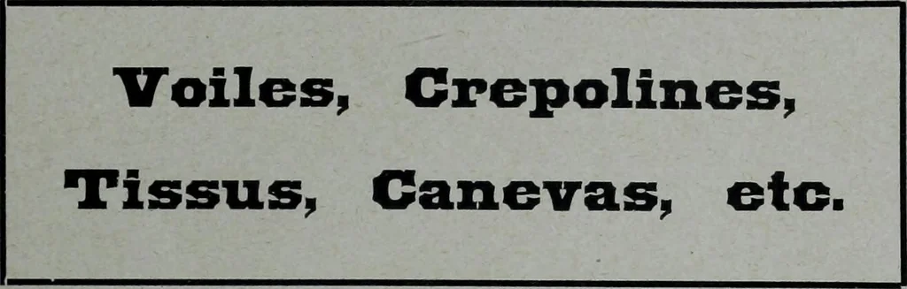 An illustration from Tissus et nouveauts 1904, 1904, leaf 332