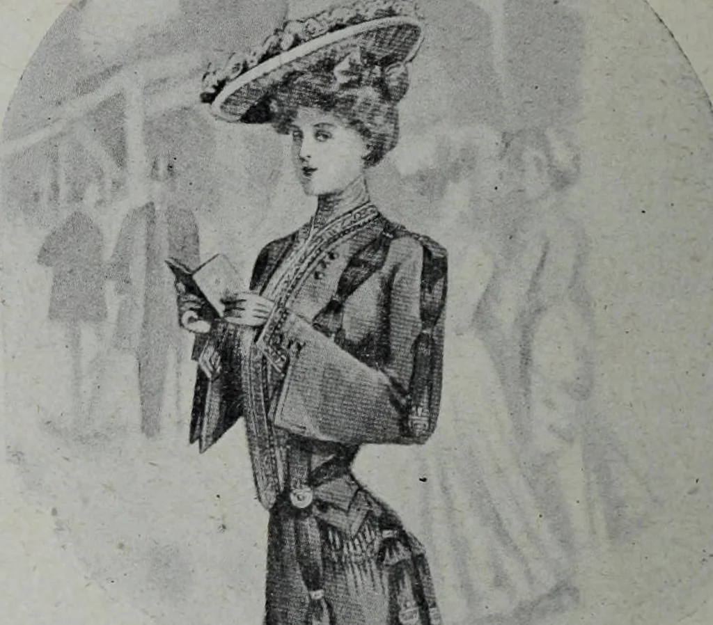 An illustration from Tissus et nouveauts 1904, 1904, leaf 489