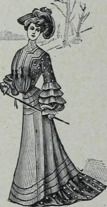 An illustration from Tissus et nouveauts 1904, 1904, leaf 663