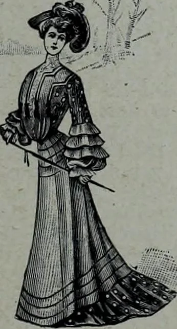 An illustration from Tissus et nouveauts 1905, 1905, leaf 188