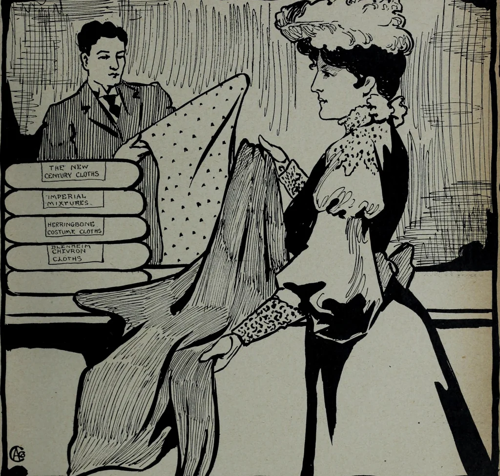 An illustration from Tissus et nouveauts 1905, 1905, leaf 594