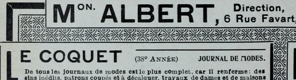 An illustration from Tissus et nouveauts 1906, 1906, leaf 303