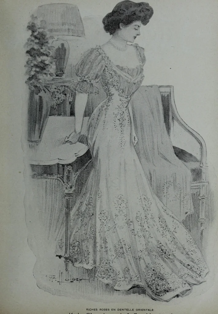 An illustration from Tissus et nouveauts 1906, 1906, leaf 452