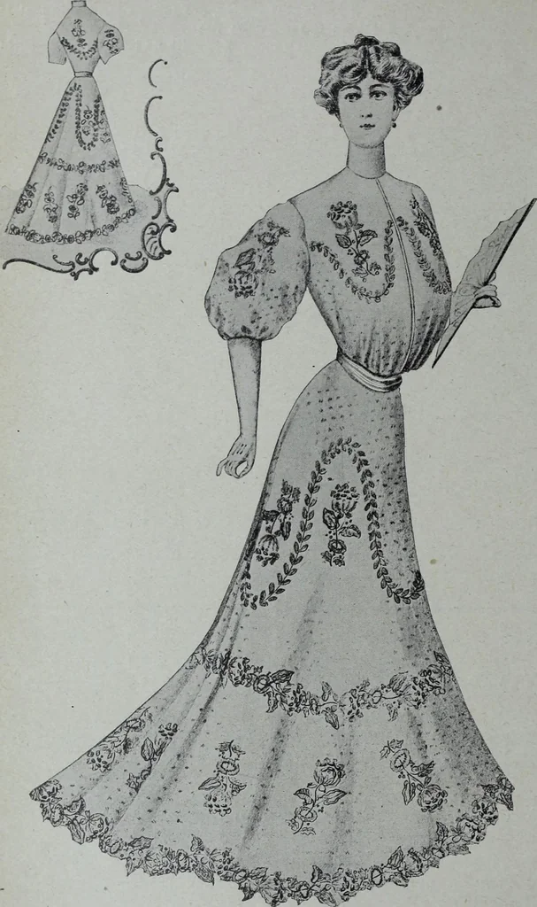 An illustration from Tissus et nouveauts 1906, 1906, leaf 479