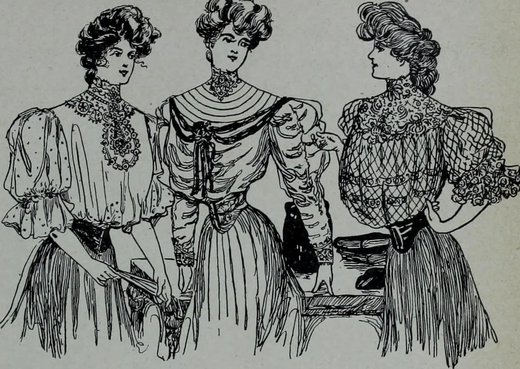 An illustration from Tissus et nouveauts 1906, 1906, leaf 516