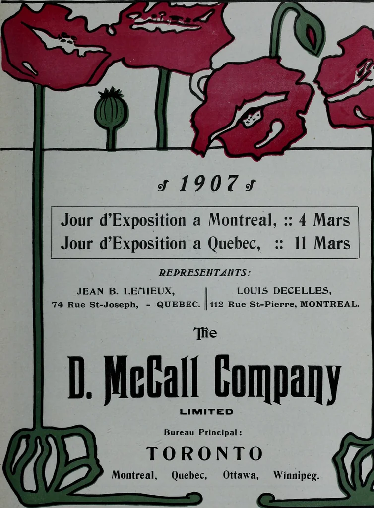 An illustration from Tissus et nouveauts 1907, 1907, leaf 136