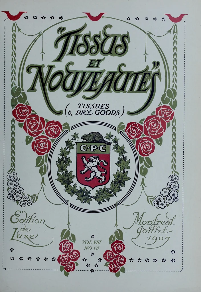 An illustration from Tissus et nouveauts 1907, 1907, leaf 398