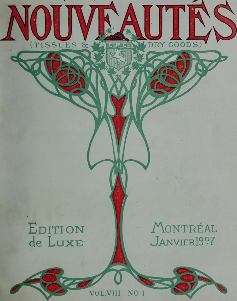 An illustration from Tissus et nouveauts 1907, 1907, leaf 6