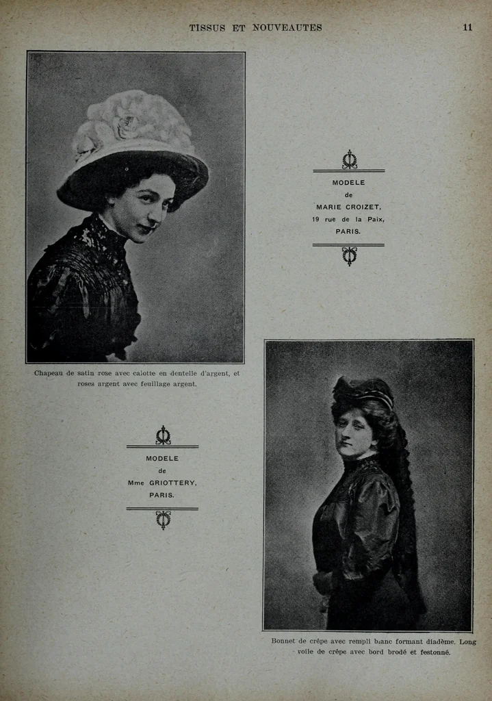 An illustration from Tissus et nouveauts 1907, 1907, leaf 736