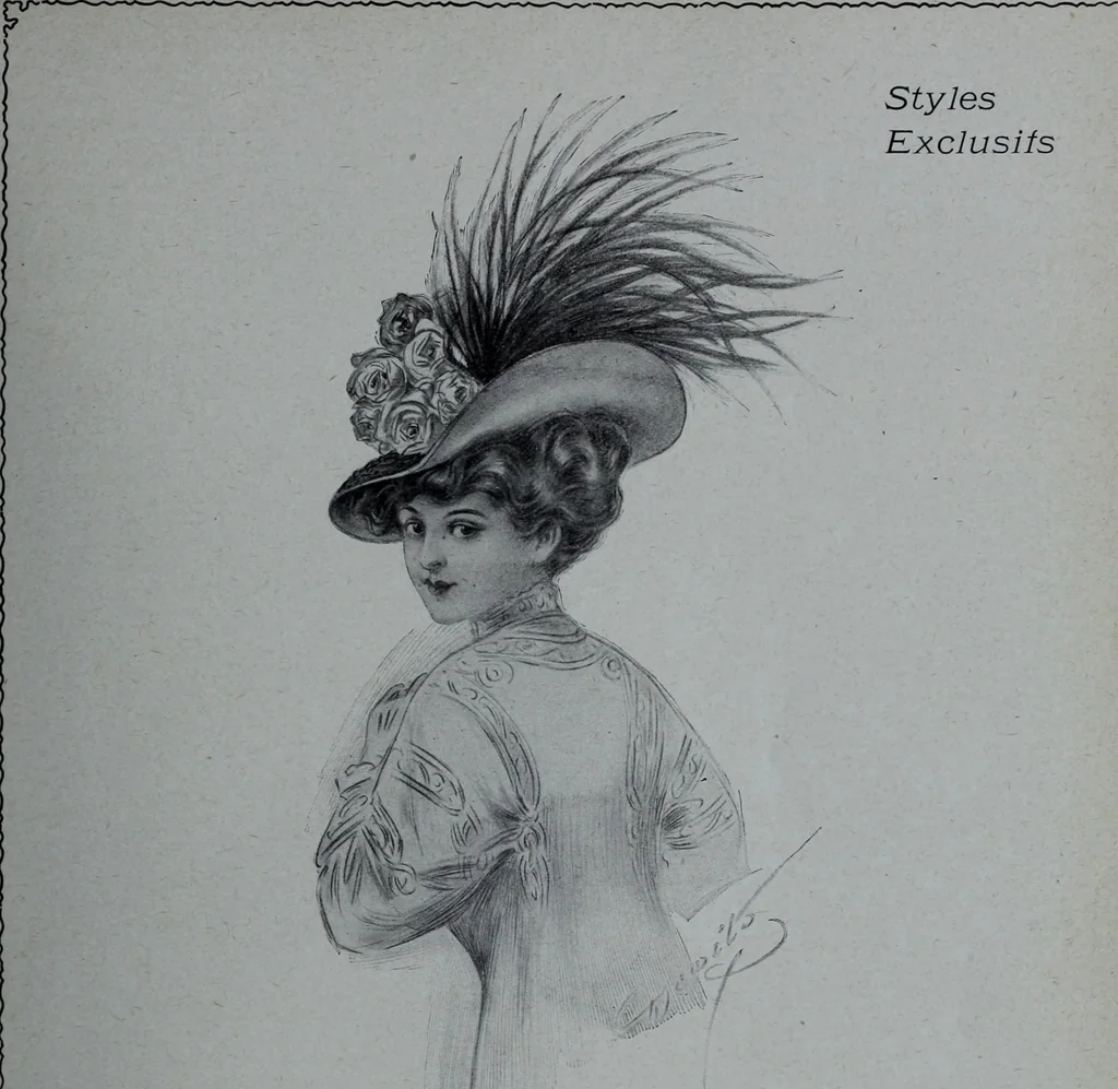 An illustration from Tissus et nouveauts 1908, 1908, leaf 122