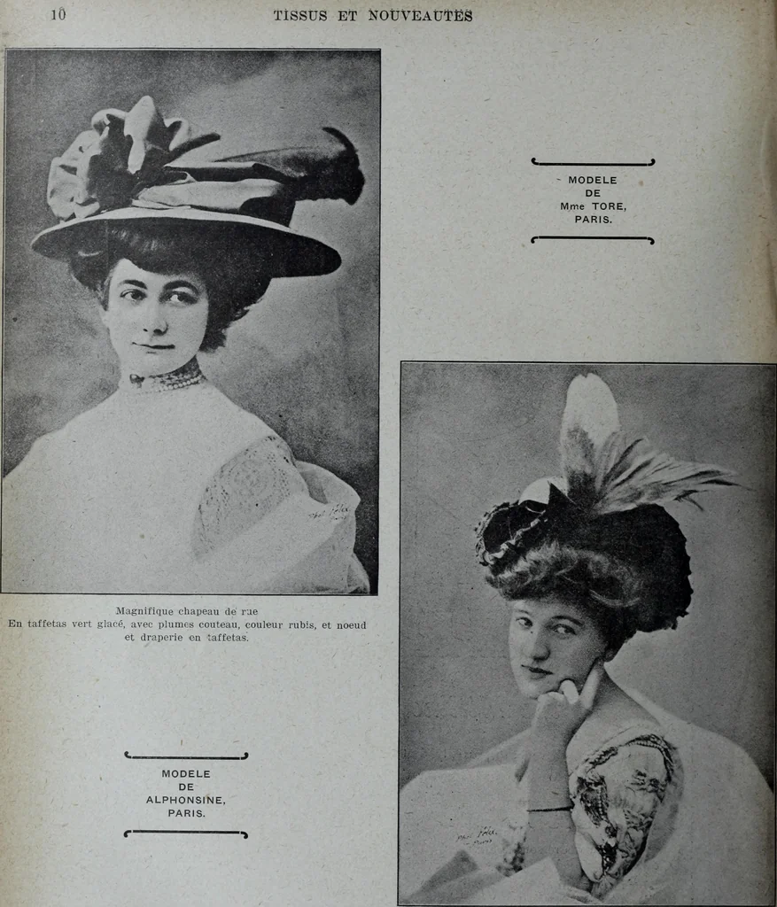 An illustration from Tissus et nouveauts 1908, 1908, leaf 183
