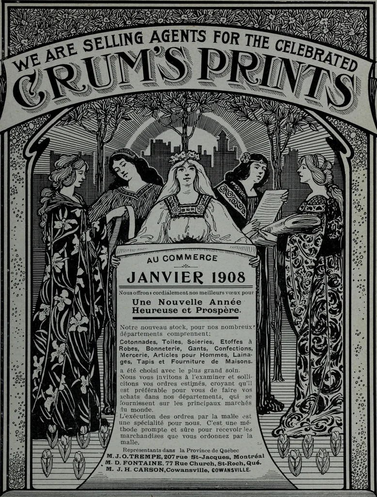 An illustration from Tissus et nouveauts 1908, 1908, leaf 26