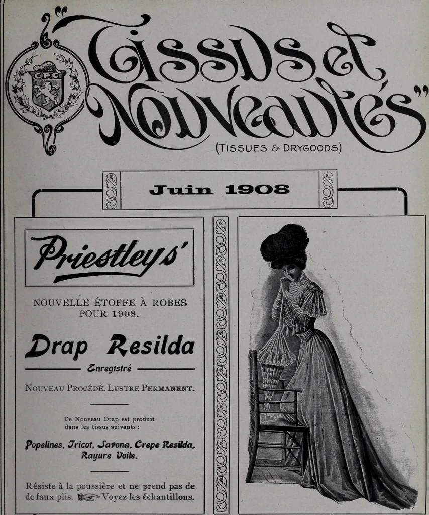 An illustration from Tissus et nouveauts 1908, 1908, leaf 318