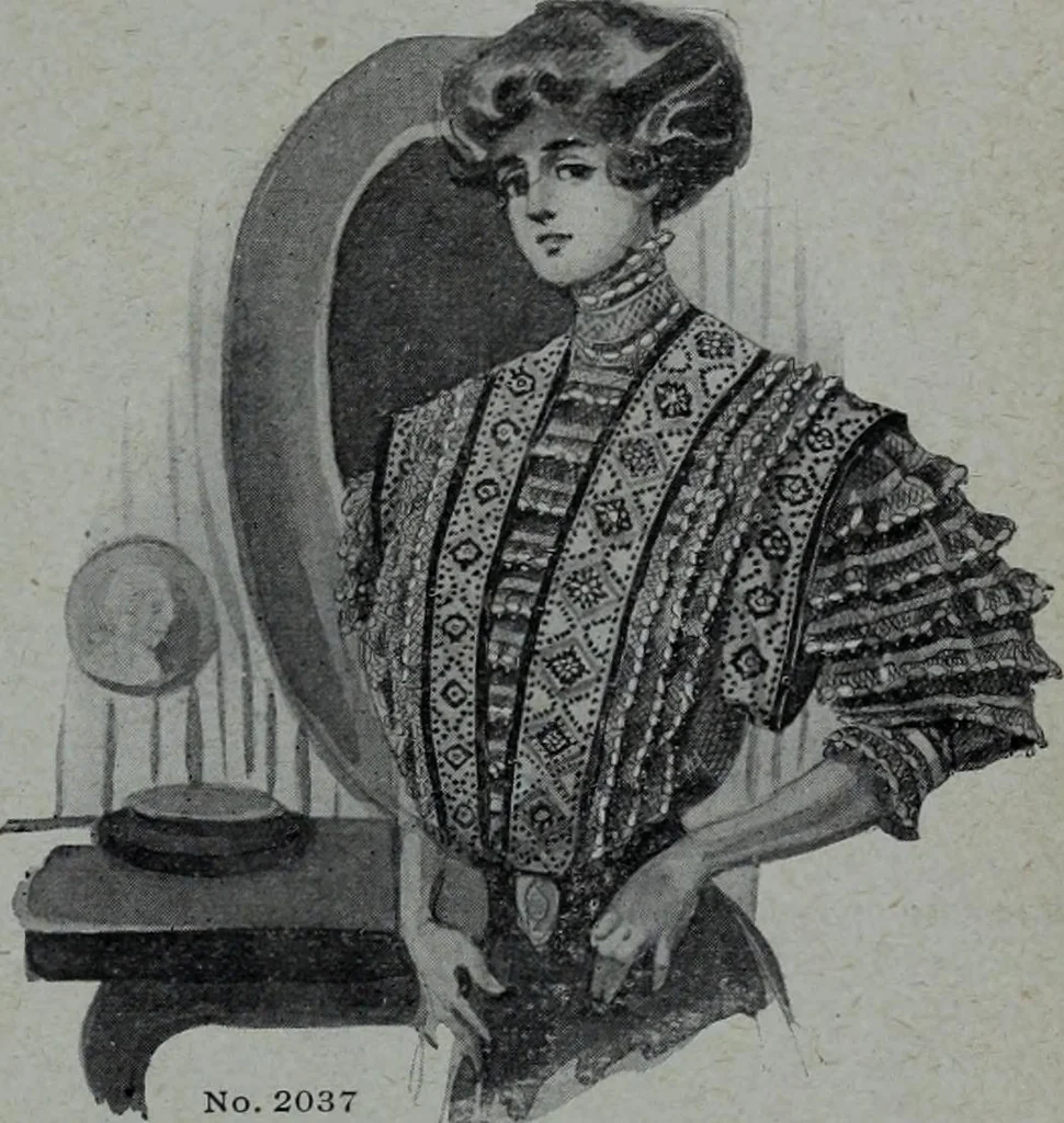 An illustration from Tissus et nouveauts 1908, 1908, leaf 454