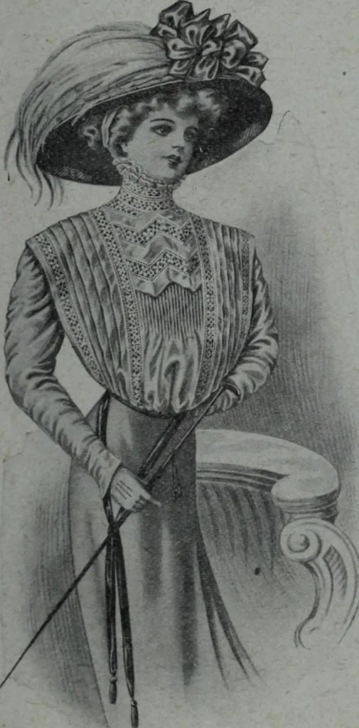 An illustration from Tissus et nouveauts 1908, 1908, leaf 610