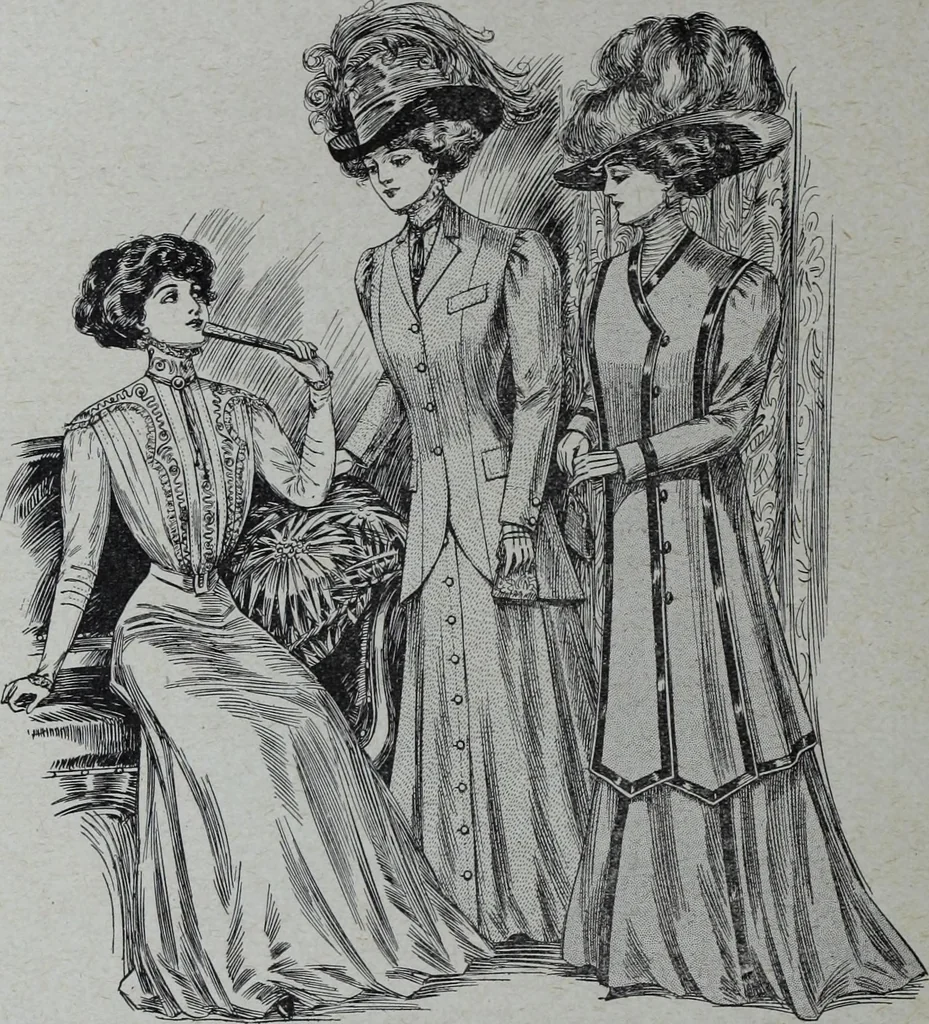 An illustration from Tissus et nouveauts 1908, 1908, leaf 661