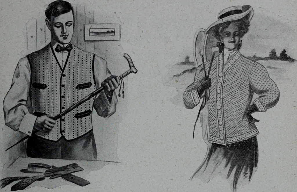 An illustration from Tissus et nouveauts 1908, 1908, leaf 86