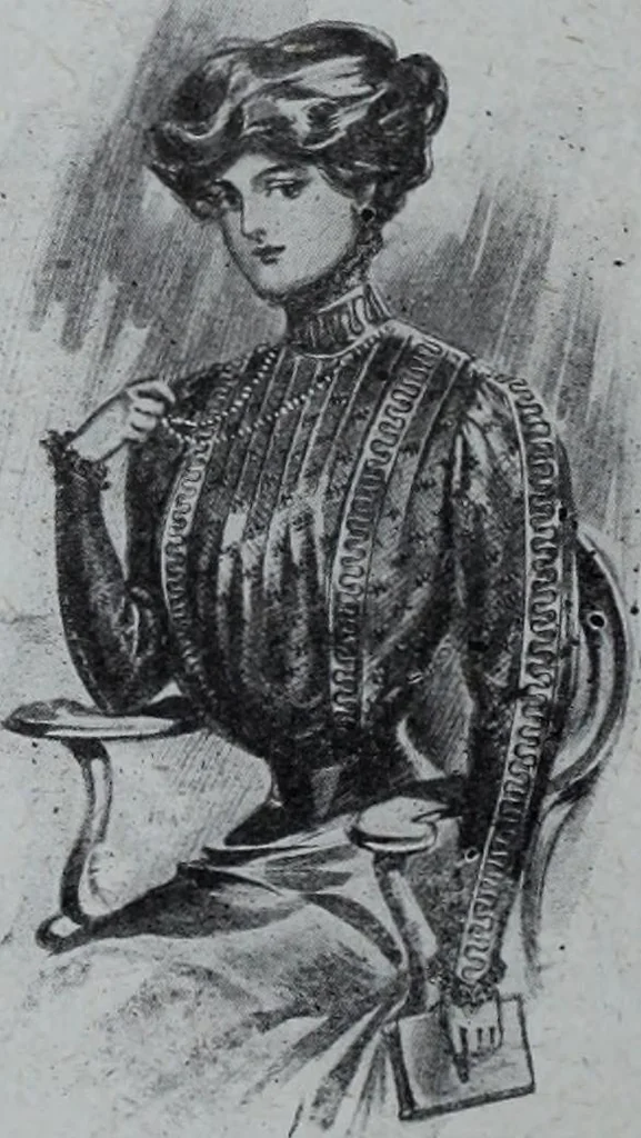 An illustration from Tissus et nouveauts 1909, 1909, leaf 123