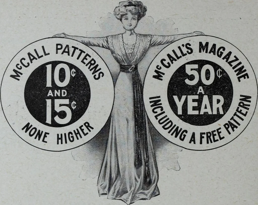 An illustration from Tissus et nouveauts 1909, 1909, leaf 153