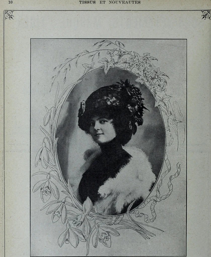 An illustration from Tissus et nouveauts 1909, 1909, leaf 215