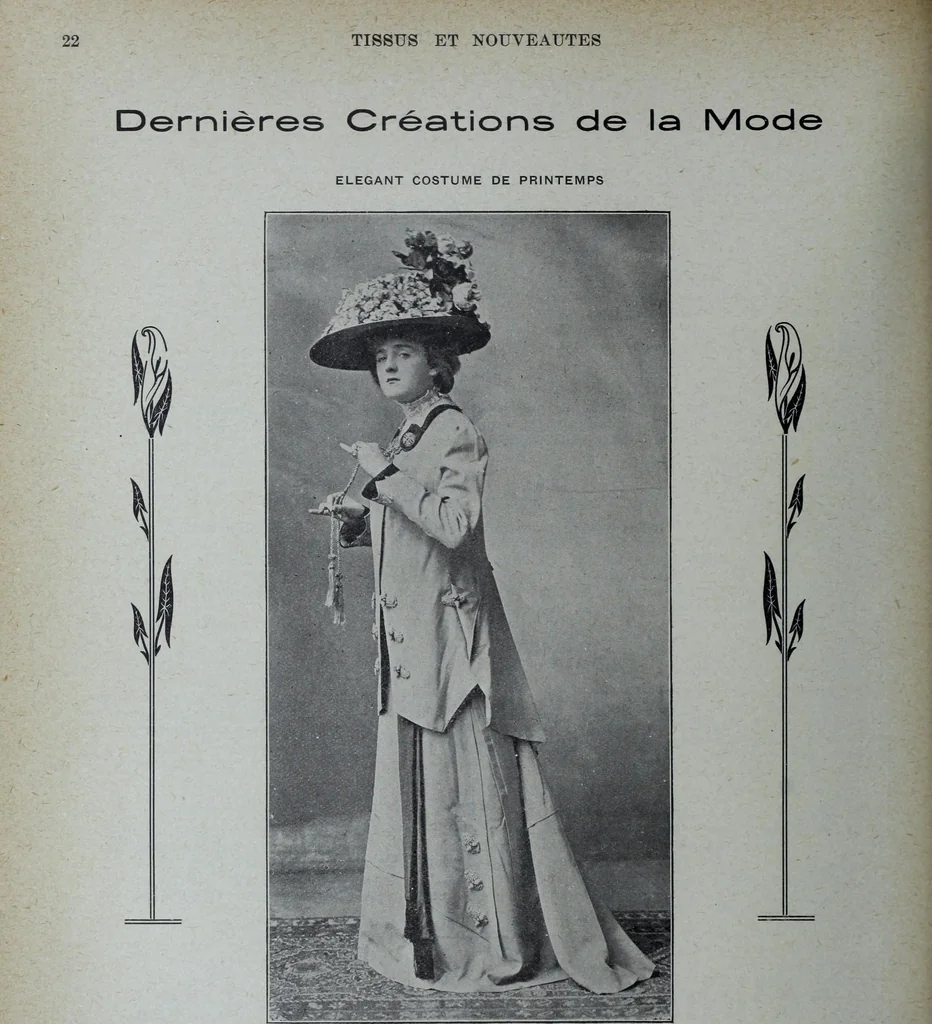 An illustration from Tissus et nouveauts 1909, 1909, leaf 227