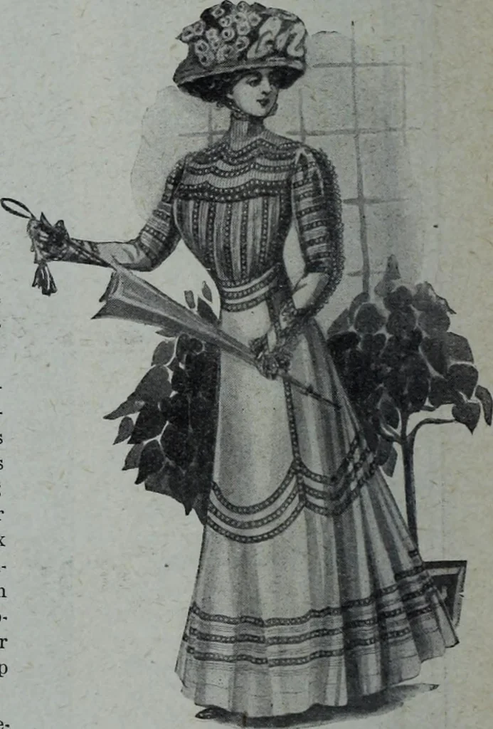 An illustration from Tissus et nouveauts 1909, 1909, leaf 237
