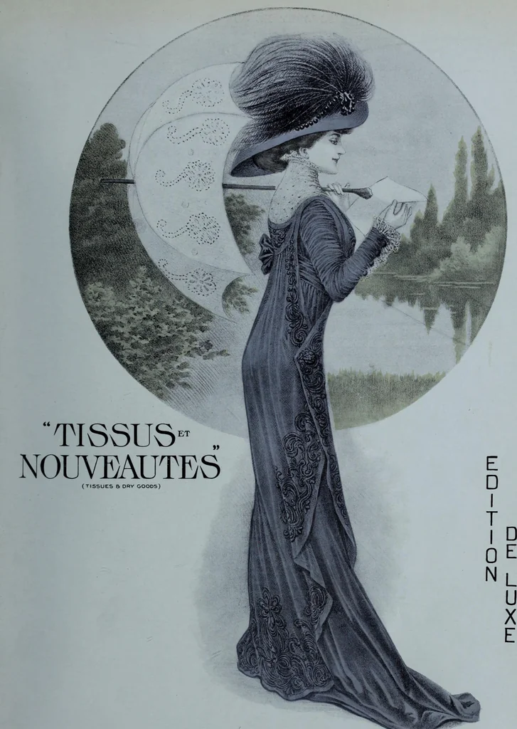 An illustration from Tissus et nouveauts 1909, 1909, leaf 342