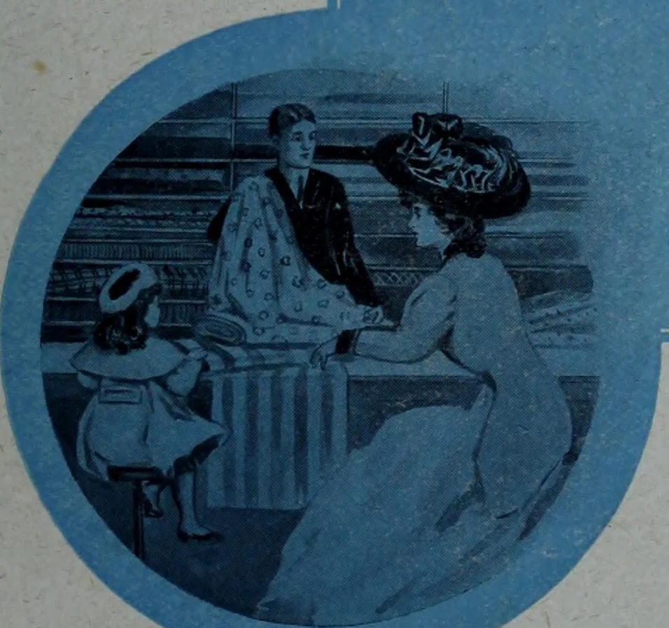 An illustration from Tissus et nouveauts 1909, 1909, leaf 36