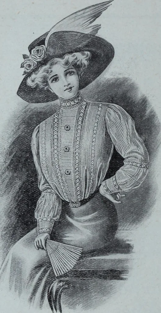 An illustration from Tissus et nouveauts 1909, 1909, leaf 567