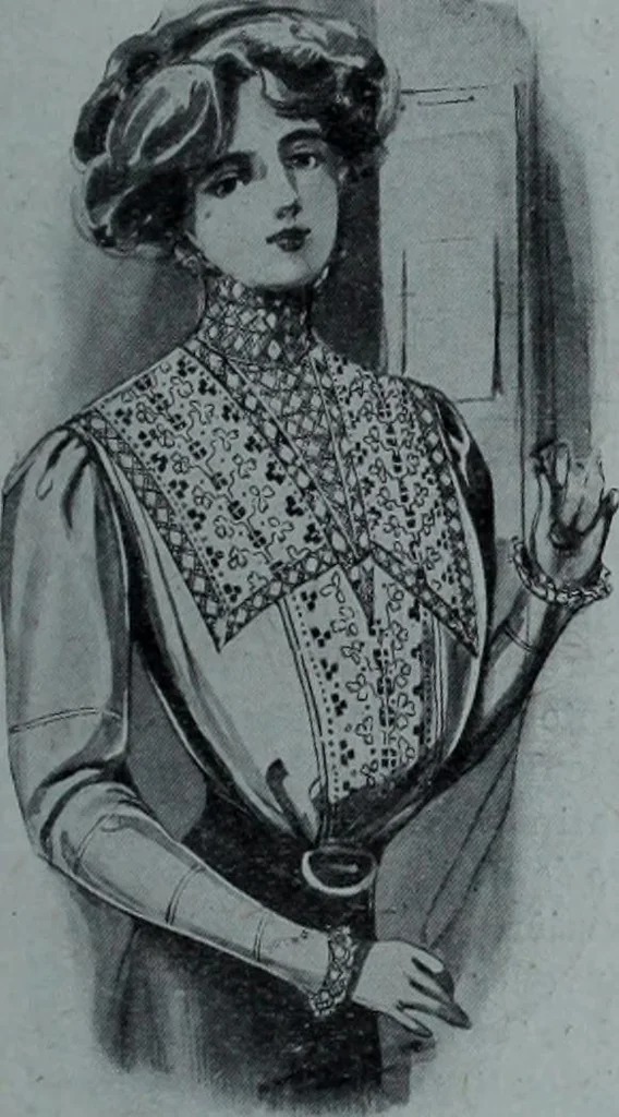 An illustration from Tissus et nouveauts 1909, 1909, leaf 594