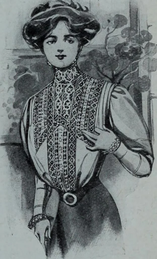 An illustration from Tissus et nouveauts 1909, 1909, leaf 594