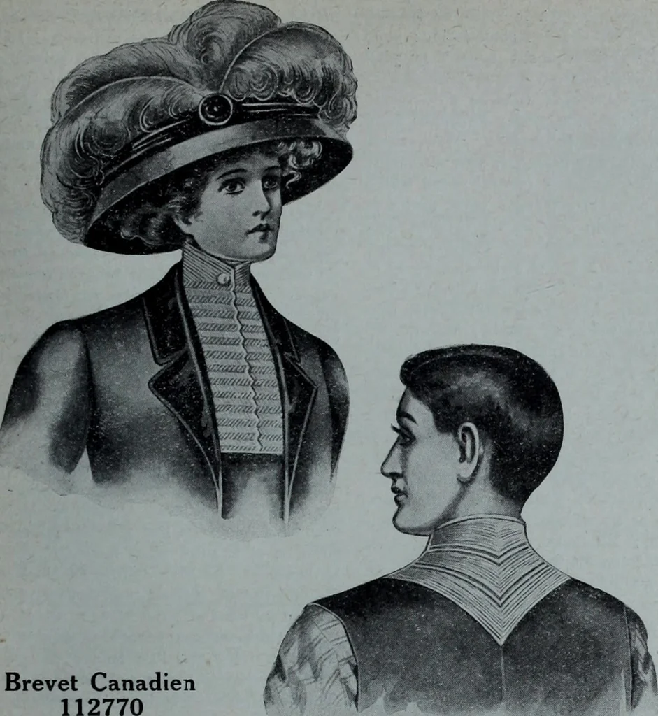 An illustration from Tissus et nouveauts 1909, 1909, leaf 596