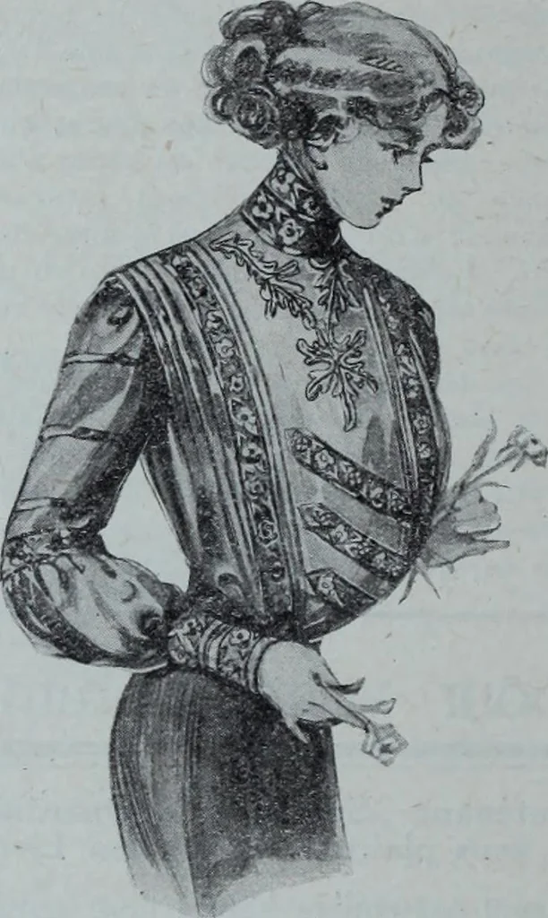 An illustration from Tissus et nouveauts 1909, 1909, leaf 637