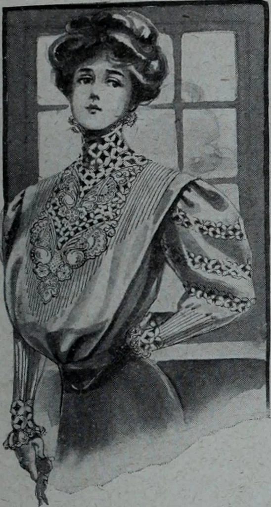 An illustration from Tissus et nouveauts 1909, 1909, leaf 66