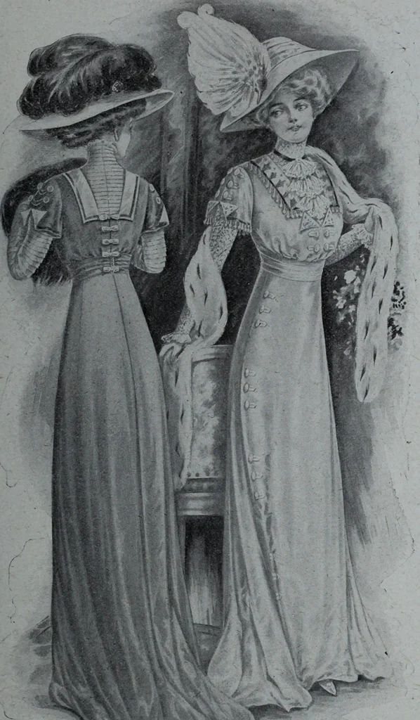 An illustration from Tissus et nouveauts 1909, 1909, leaf 68