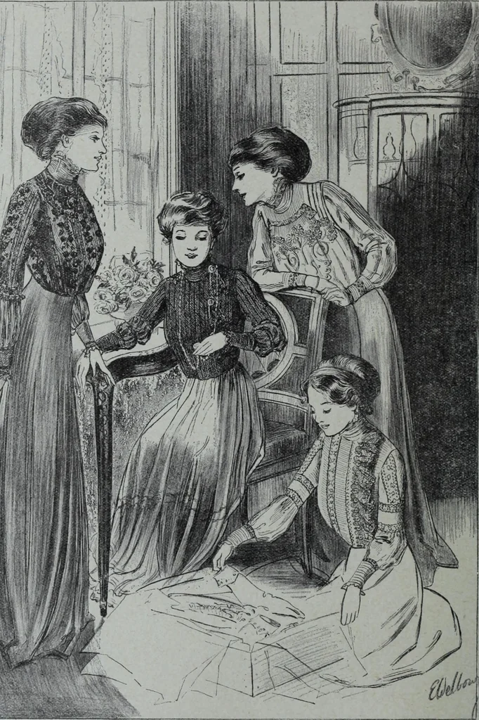 An illustration from Tissus et nouveauts 1910, 1910, leaf 191